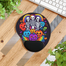 DistinctInk Mouse Pad with Wrist Rest  with Exploring Inner Knowledge Design for Halloween  LGBTQ+ Pride