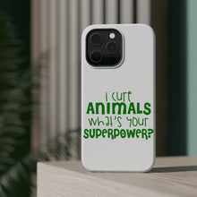 DistinctInk ToughCase for Apple iPhone, Compatible with MagSafe Charging - I Cure Animals What's Your Superpower