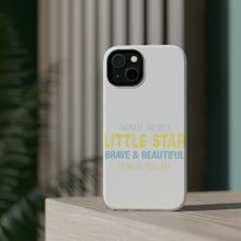DistinctInk ToughCase for Apple iPhone, Compatible with MagSafe Charging - Twinkle Little Star Brave & Beautiful You Are