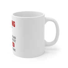 DistinctInk Glossy White Coffee / Tea Mug - Camping - Friends & Marshmallows Get Toasted