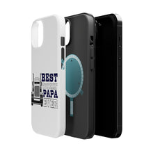 DistinctInk ToughCase for Apple iPhone, Compatible with MagSafe Charging - Best Truckin' Papa Ever