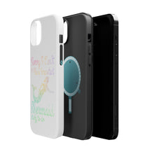 DistinctInk ToughCase for Apple iPhone, Compatible with MagSafe Charging - Sorry I Have Important Mermaids Stuff