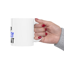 DistinctInk Glossy White Coffee / Tea Mug - Eat Sleep Hockey Repeat
