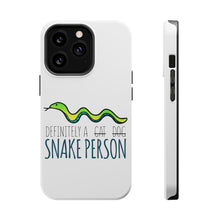 DistinctInk ToughCase for Apple iPhone, Compatible with MagSafe Charging - Definitely a Snake Person