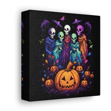 DistinctInk Canvas Wall Art with "Mindful Connections" for Halloween LGBTQ+ Pride
