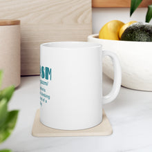 DistinctInk Glossy White Coffee / Tea Mug - Bedgasm Definition Climb in Bed Lon Day