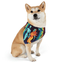 DistinctInk Adjustable Pet Banana Collar with The Enduring Beauty of Writing Design for Halloween LGBTQ+ Pride