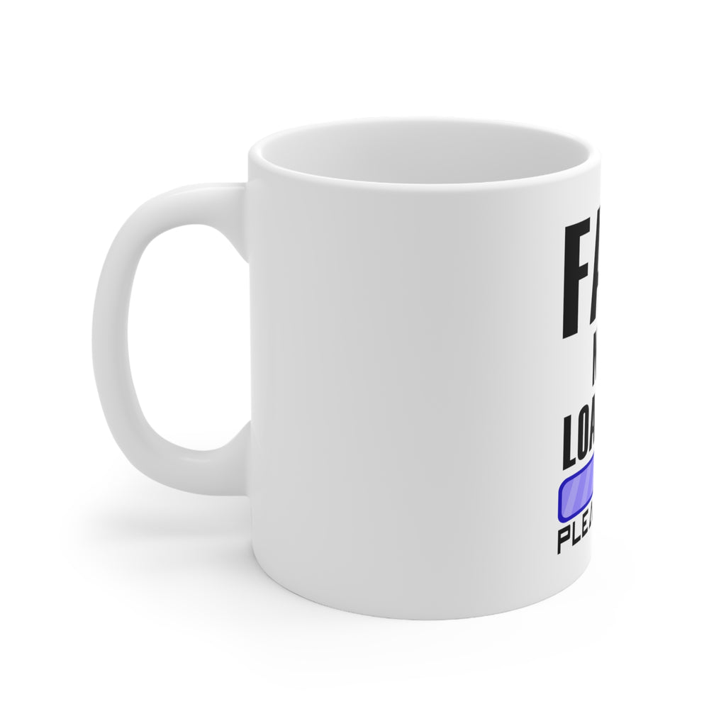Glossy White Coffee / Tea Mug - Fart Now Loading - Please Wait, view 2