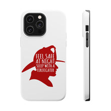 DistinctInk ToughCase for Apple iPhone, Compatible with MagSafe Charging - Feel Safe at Night Sleep with a Firefighter