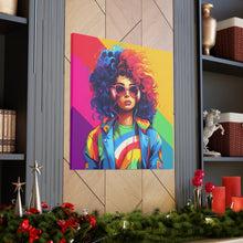 DistinctInk Canvas Wall Art with Living a Full Life for LGBTQ+ Pride