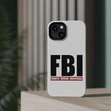 DistinctInk ToughCase for Apple iPhone, Compatible with MagSafe Charging - FBI Fanatic Boxing Individual