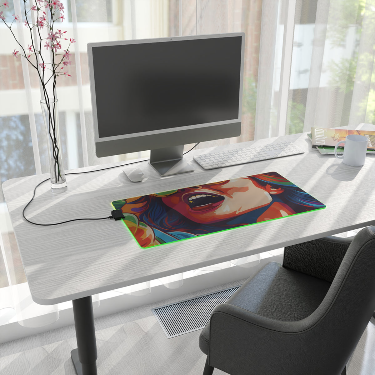 LED Gaming Mouse Pad with Addictive Adventure Story Design for LGBTQ+ Pride, view 10