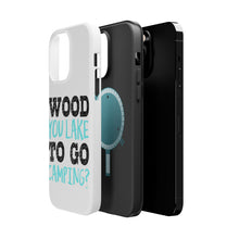 DistinctInk ToughCase for Apple iPhone, Compatible with MagSafe Charging - Wood You Lake to Go Camping