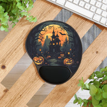 DistinctInk Mouse Pad with Wrist Rest  with Spooky Trick or Treating Design for Halloween