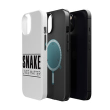 DistinctInk ToughCase for Apple iPhone, Compatible with MagSafe Charging - SNAKE Lives Matter