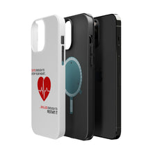DistinctInk ToughCase for Apple iPhone, Compatible with MagSafe Charging - Cute Enough To Stop Your Heart Skilled Restart
