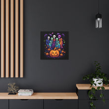 DistinctInk Canvas Wall Art with "Mindful Connections" for Halloween LGBTQ+ Pride