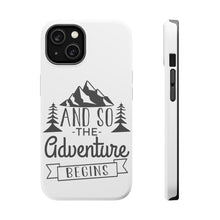 DistinctInk ToughCase for Apple iPhone, Compatible with MagSafe Charging - And so the Adventure Begins