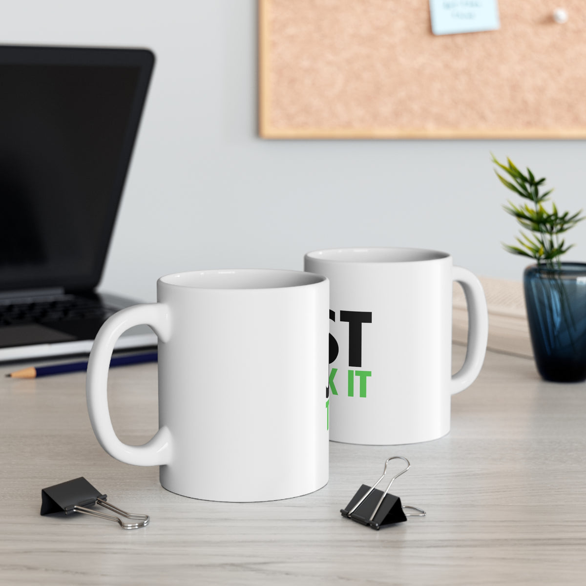 Glossy White Coffee / Tea Mug - Just Twerk It, view 5