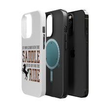 DistinctInk ToughCase for Apple iPhone, Compatible with MagSafe Charging - Climb into the Saddle, Ready for a Ride