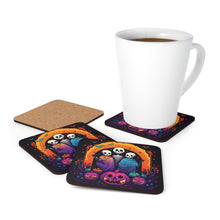 DistinctInk (Set of 4) Corkwood Coasters with The Paths We ChooseDesign for Halloween LGBTQ+ Pride