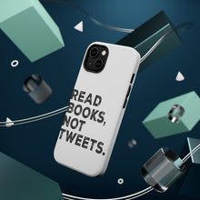 DistinctInk ToughCase for Apple iPhone, Compatible with MagSafe Charging - Read Books, Not Tweets