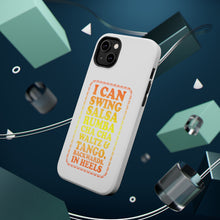 DistinctInk ToughCase for Apple iPhone, Compatible with MagSafe Charging - Swing Salsa Rumba Cha Cha Waltz in Heels