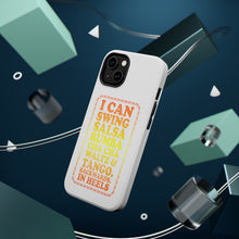 DistinctInk ToughCase for Apple iPhone, Compatible with MagSafe Charging - Swing Salsa Rumba Cha Cha Waltz in Heels