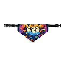 DistinctInk Adjustable Pet Banana Collar with A Life Of Adventure Design for Halloween LGBTQ+ Pride