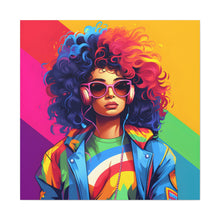 DistinctInk Canvas Wall Art with Living a Full Life for LGBTQ+ Pride