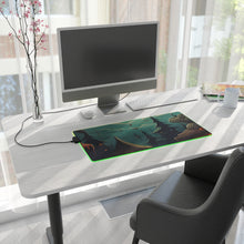 DistinctInk LED Gaming Mouse Pad with Trick or Treat Fun Design for Halloween