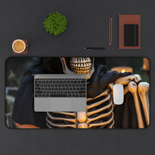 DistinctInk Desk Mat with Skellington's Spooky Soiree Design for Halloween