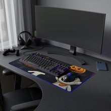 DistinctInk LED Gaming Mouse Pad with The Halloween Spell Design for Halloween