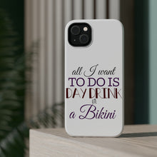 DistinctInk ToughCase for Apple iPhone, Compatible with MagSafe Charging - All I Want To Do Is Day Drink in a Bikini