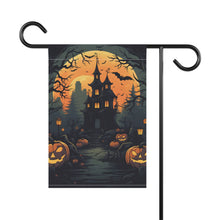 DistinctInk Garden & House Banner / Flag with Spooky Trick or Treating Design for Halloween