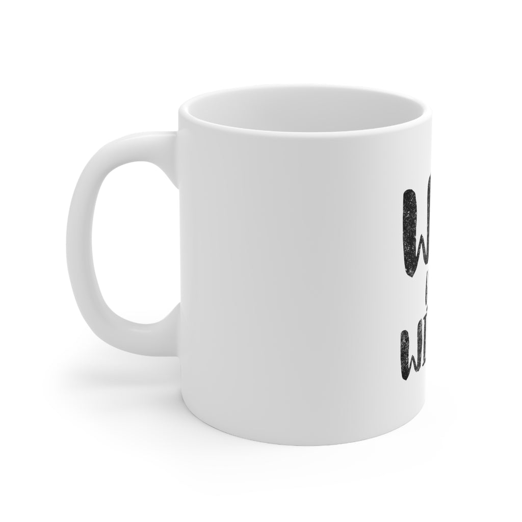Glossy White Coffee / Tea Mug - Win From Within, view 2