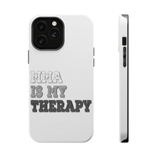 DistinctInk ToughCase for Apple iPhone, Compatible with MagSafe Charging - MMA Is My Therapy