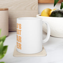 DistinctInk Glossy White Coffee / Tea Mug - World's Okayest Guitar Player