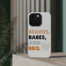 DistinctInk ToughCase for Apple iPhone, Compatible with MagSafe Charging - Beards, Babes And BBQ