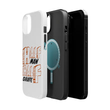 DistinctInk ToughCase for Apple iPhone, Compatible with MagSafe Charging - Half Man Half Giraffe