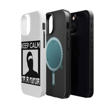 DistinctInk ToughCase for Apple iPhone, Compatible with MagSafe Charging - Keep Calm I'm a Ninja