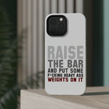 DistinctInk ToughCase for Apple iPhone, Compatible with MagSafe Charging - Raise the Bar And Put Some Heave Weights On