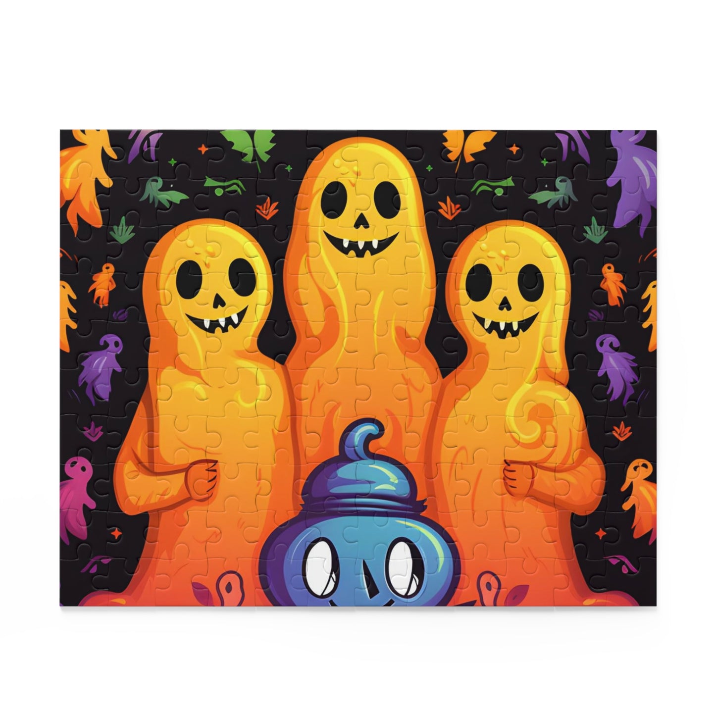 DistinctInk Jigsaw Puzzle with Finding Your Purpose in Life Design for Halloween  LGBTQ+ Pride