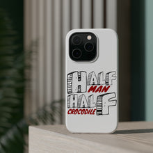 DistinctInk ToughCase for Apple iPhone, Compatible with MagSafe Charging - Half Man Half Crocodile