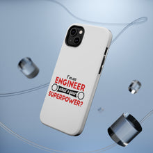DistinctInk ToughCase for Apple iPhone, Compatible with MagSafe Charging - I'm an Engineer What's Your Superpower