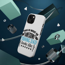 DistinctInk ToughCase for Apple iPhone, Compatible with MagSafe Charging - This is What Awesome Fishing Dad Looks Like