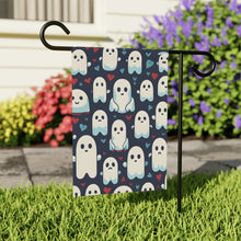 DistinctInk Garden & House Banner / Flag with Skelephants and Ghostly Ghouls Design for Halloween