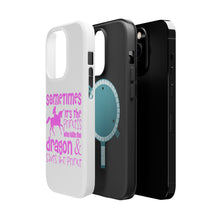 DistinctInk ToughCase for Apple iPhone, Compatible with MagSafe Charging - Sometimes It's the Princess Who Kills the Dragon