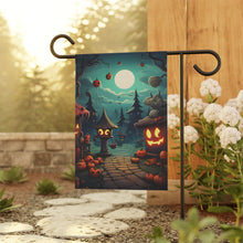 DistinctInk Garden & House Banner / Flag with Trick or Treat Fun Design for Halloween