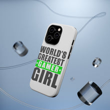 DistinctInk ToughCase for Apple iPhone, Compatible with MagSafe Charging - World's Greatest Gamer Girl Video Games